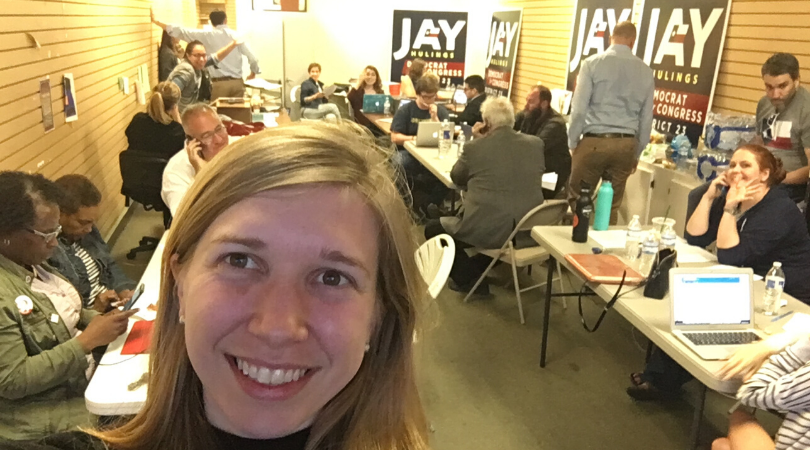 Amy Kroll with her colleague