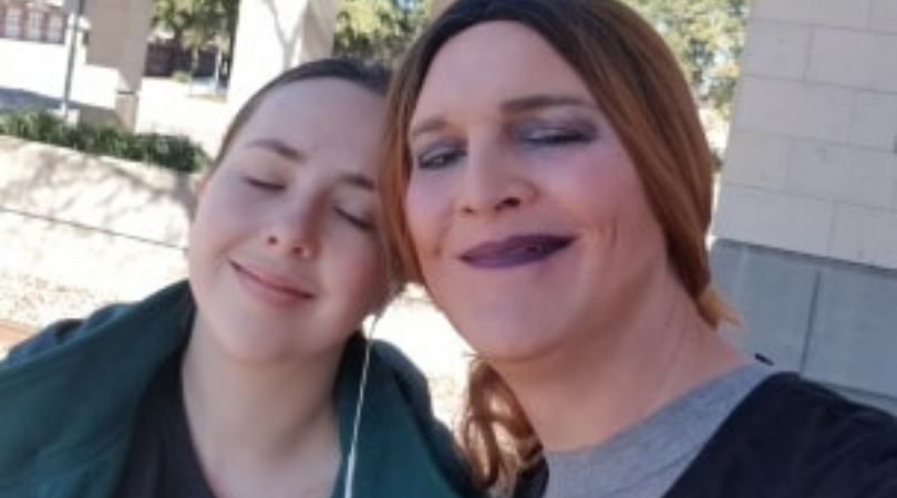 Christina Weir Sharing Moment with Her Best Friend