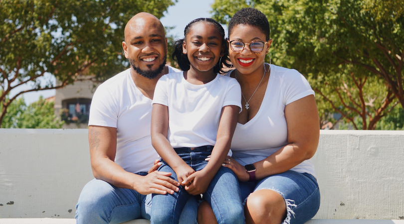 Cydnei Drake with her family