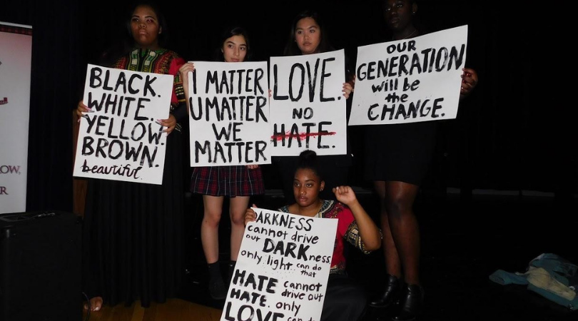 Da'Shayla Foard in a protests for Next Generation Advocacy