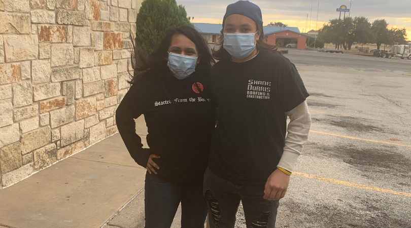 Dalila Reynoso with her son