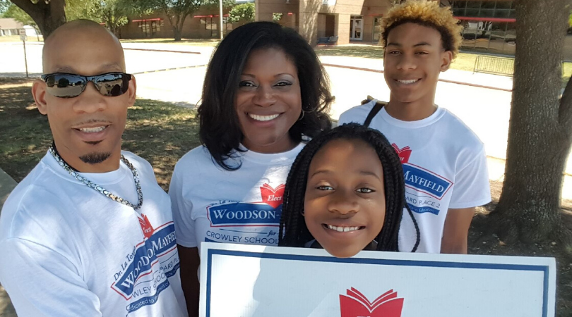 Dr. La Tonya Woodson-Mayfield with her family