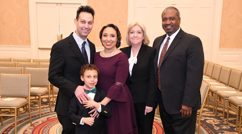 Erin Nowell with her family