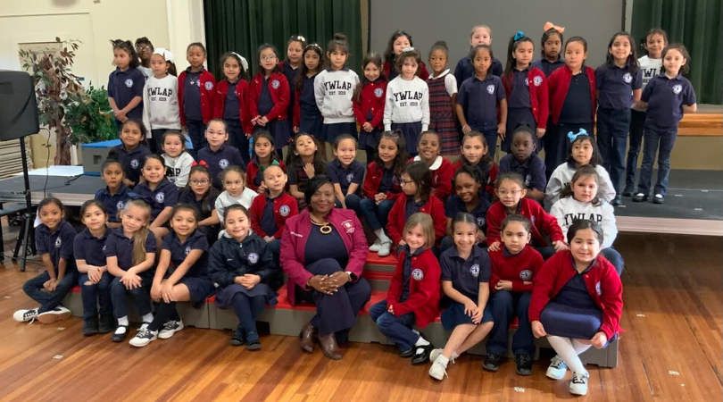 Jada Andrews-Sullivan with children