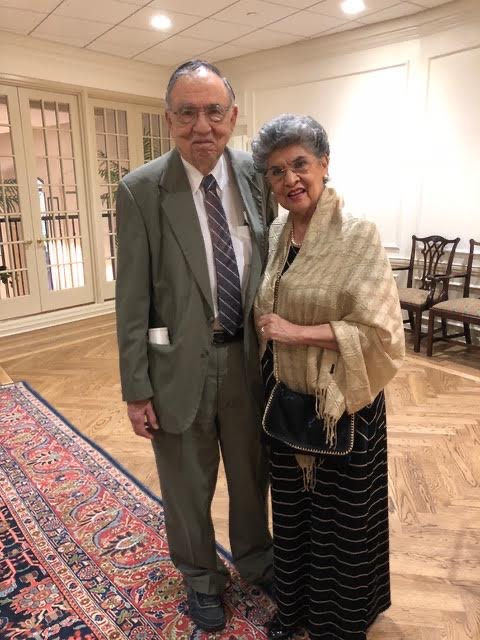 Maria Berriozábal with her husband