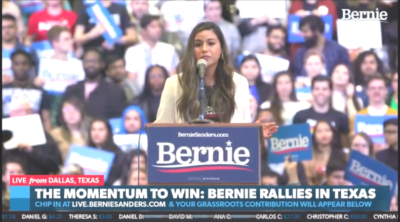 Priscilla Yeverino speaking at live news