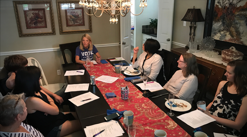 Sharon Hirsch meeting with Aspiring Politicians