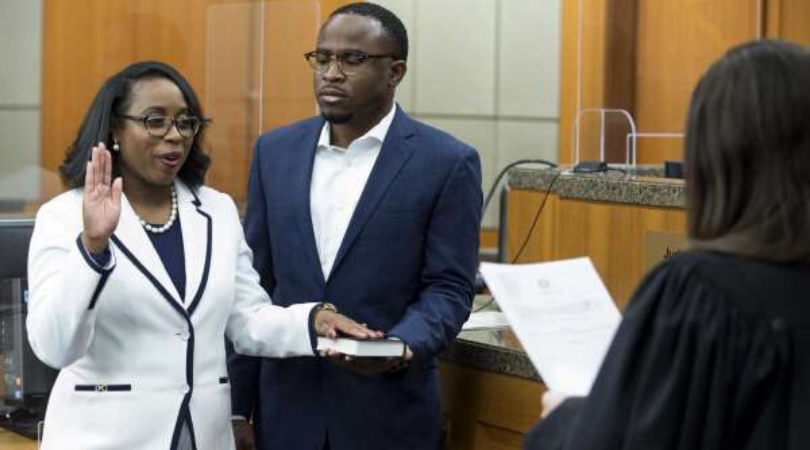 Teneshia Hudspeth oath taking
