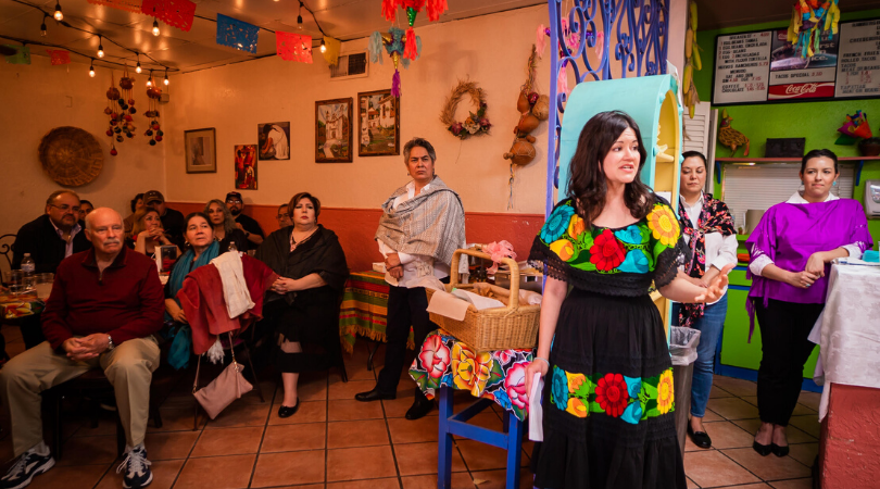 Veronica Carbajal Addressing the Party Guests